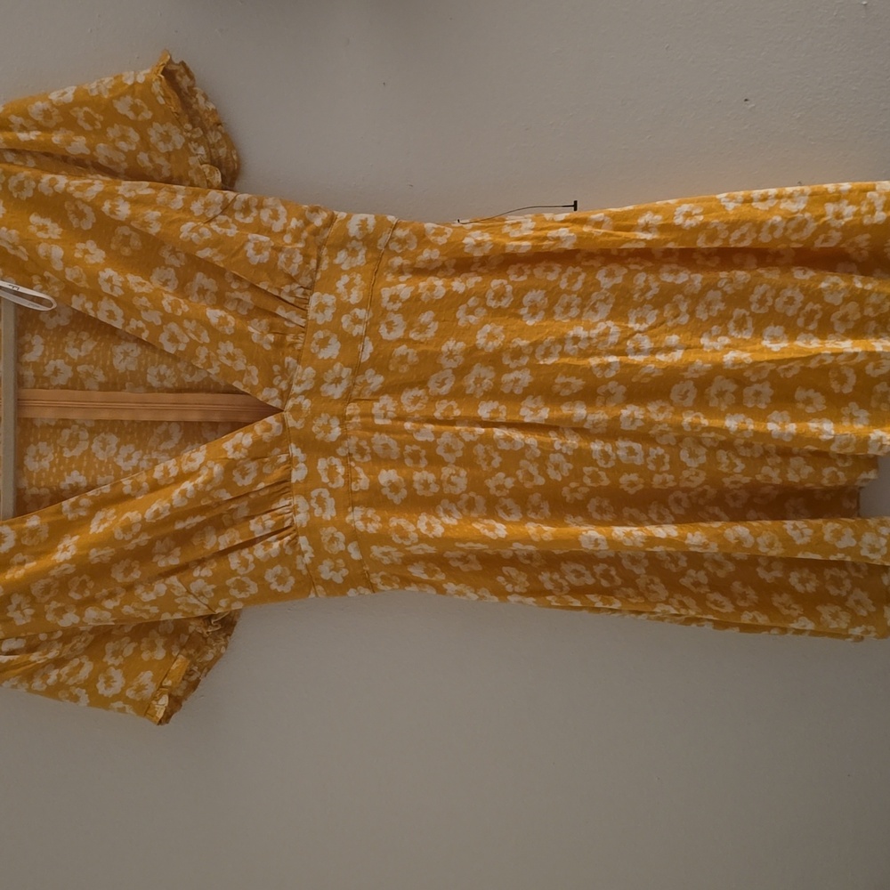 Lulu's Yellow Floral Mini Dress - Picture 6 of 9
